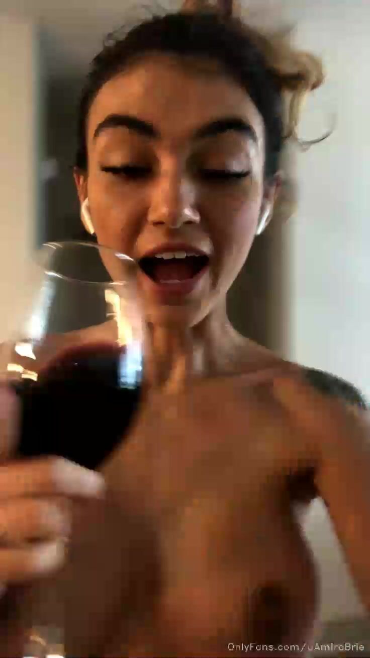 Amira Brie Topless Livestream From Kitchen