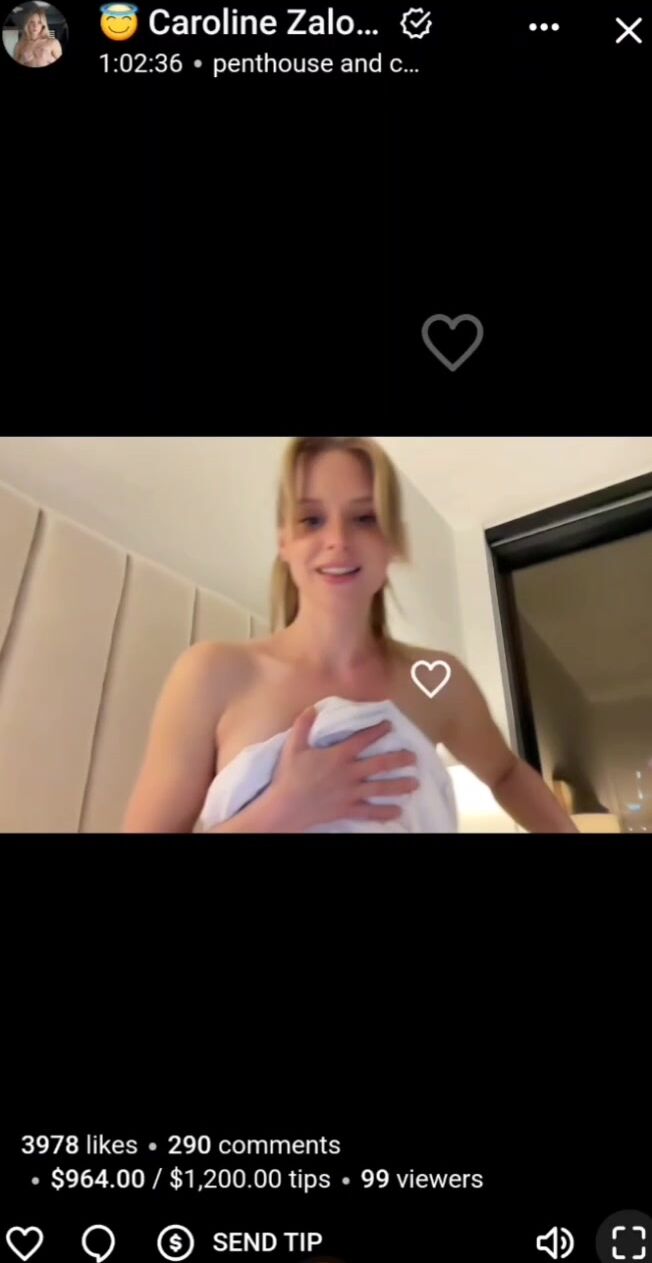Caroline Zalog livestream nude in mirror video_2023-04-03_Onlyfans
