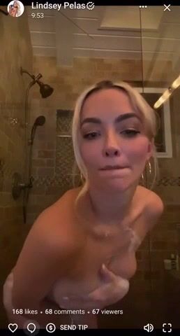 Lindsey Pelas - Nude Whip Cream Shower
