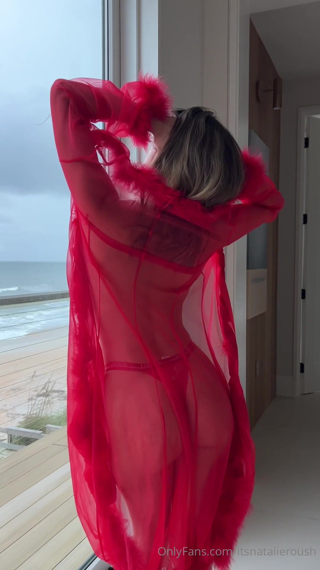 Natalie Roush Red Outfit PPV Video Leaked