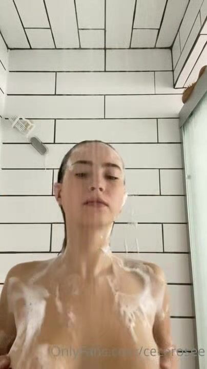 Cecilia Rose Tits frontal shower with pasties